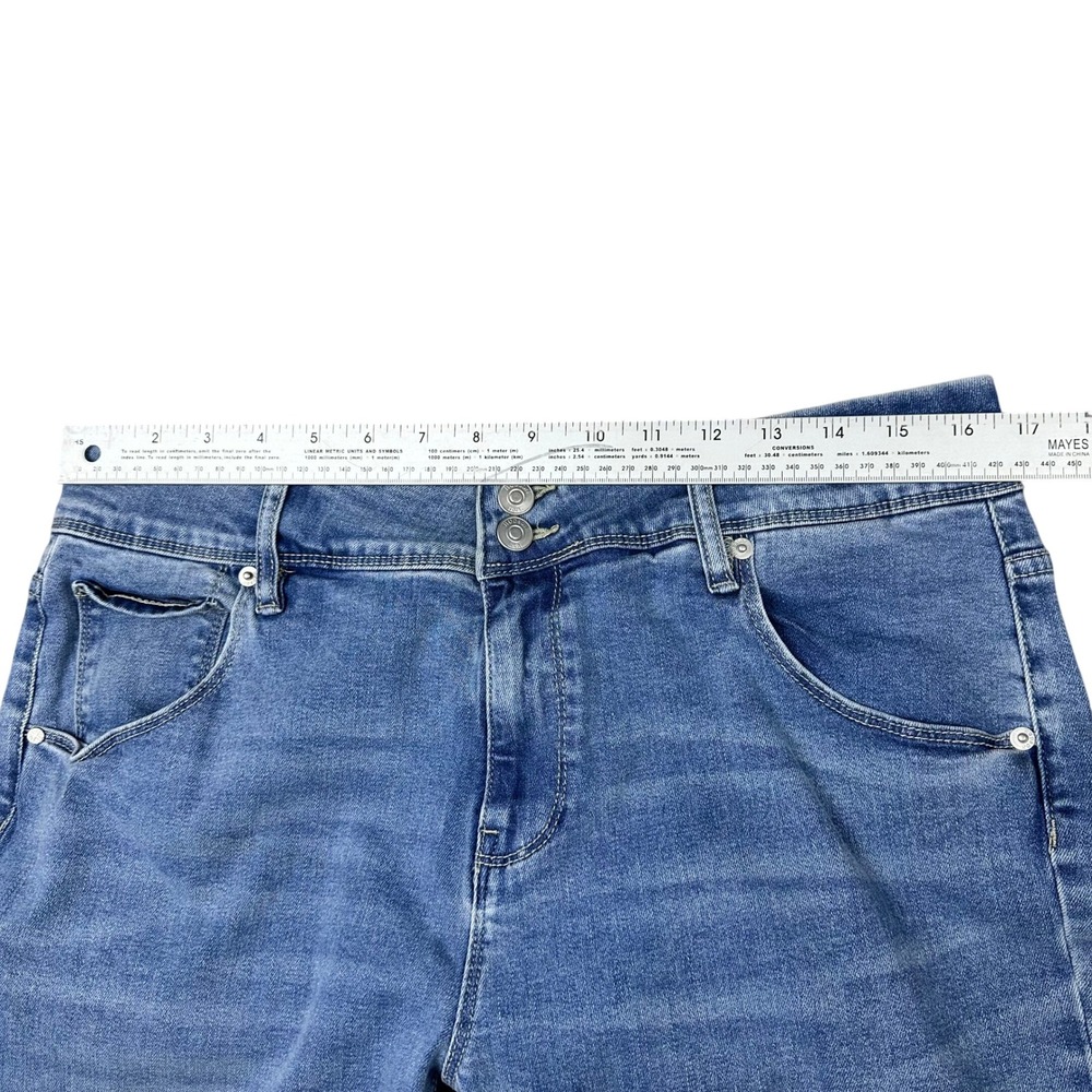 Hudson Los Angeles Beth Baby Bootcut Jeans Medium Wash Flap Pocket Size 12 - Picture 5 of 12